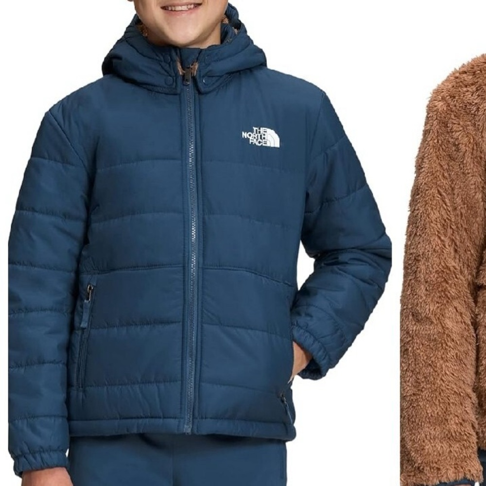 The North Face Boy Blue Puffer Jacket - Size 14-16